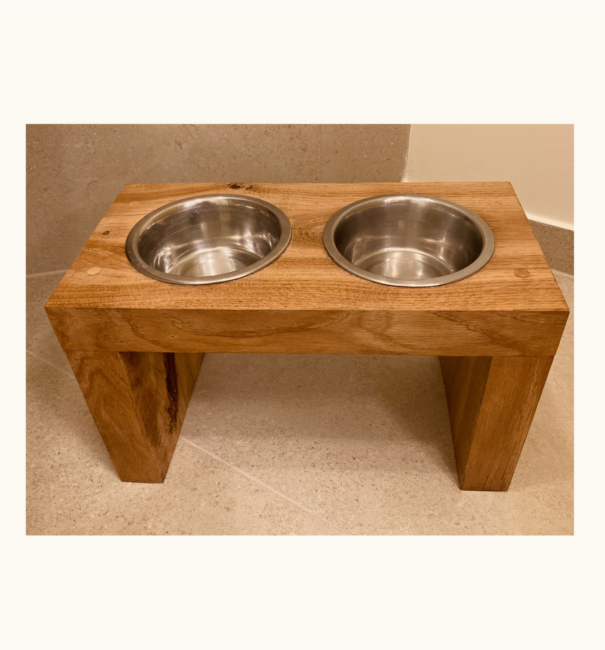 Dog bowl stand